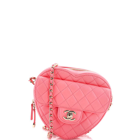 Chanel Handbags - Chanel CC in Love Heart Bag Quilted Lambskin